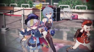 【Genshin Impact MMD/4K/60FPS】Ganyu & Klee & Qiqi & Diona【Good Time】