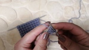 Узор спицами. Узелки со снятыми петлями.