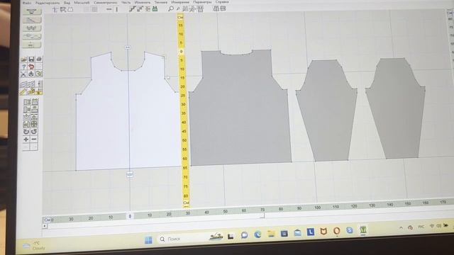 А теперь выкройка в программе ДК8  Рattern in the DK8 program