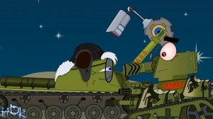 Невидимый КВ-44 в логове врага.Мультики про танки.