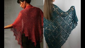 Шаль крючком - описания, схемы - мой телеграм @knittinq