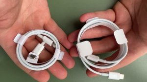 Fake vs Real Cable USB - C Lightning For iPhone iPad Apple