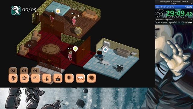 POLTERGEIST: A PIXELATED HORROR (Any%) speedrun in 59m16s (WORLD RECORD) смотреть онлайн