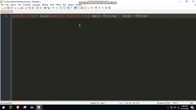HelloWorld in 1 line. [Java]