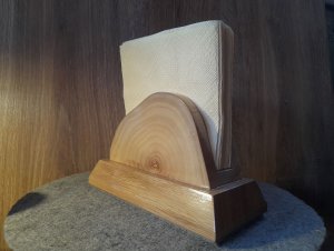 Салфетница из торцевого спила.