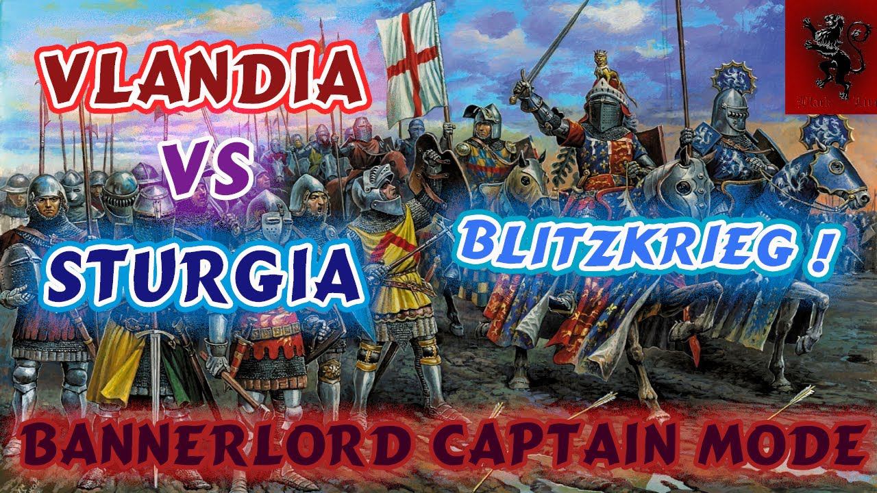 Mount and blade 2 Bannerlord Vlandia vs Sturgia, Blitzkrieg, vlandians crush varyags and berserkers смотреть онлайн