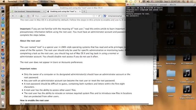 Enable root on a Mac смотреть онлайн