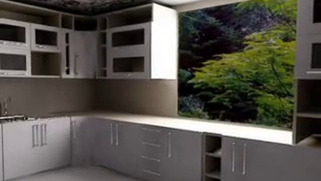 дизайн эргономичной кухни постельных тонов