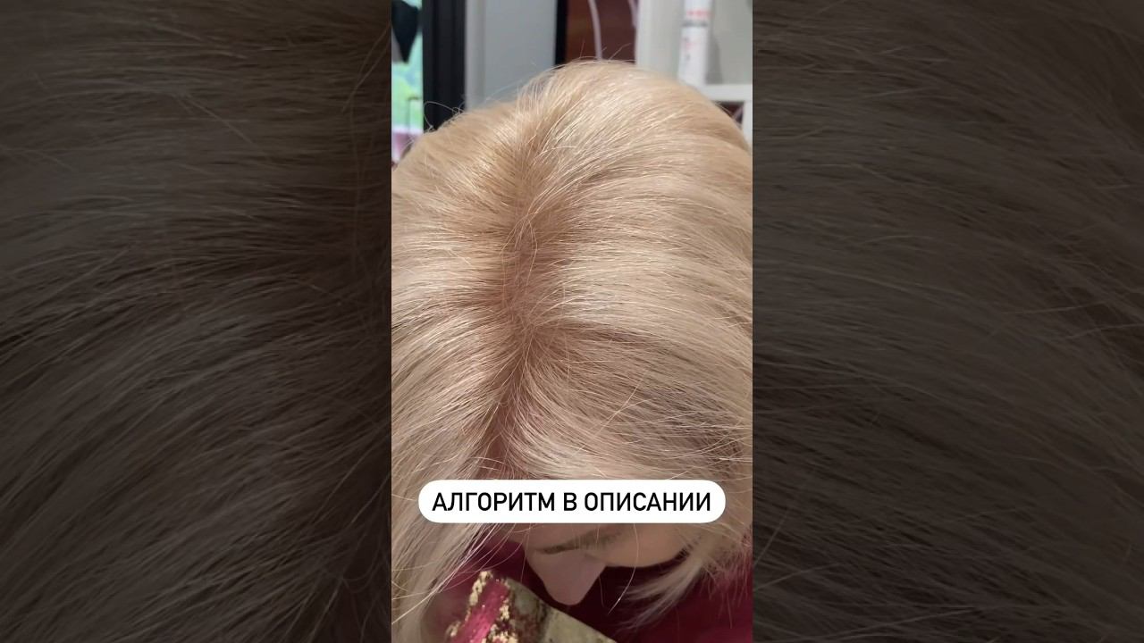 Как окрасить седину и блонд в 1 этап? #рекомендации #окрашиваниеволос #тренды #shorts #hairstyle
