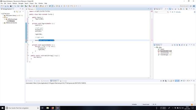 Java Turtle Graphics #03 - Pythagoras Tree (symmetrical) смотреть онлайн