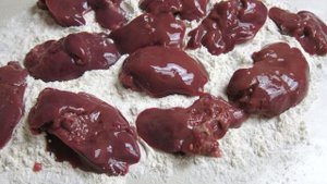 Печень куриная жареная