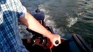 Испытания бюджетной лодки SeaLine 2-270 (жесткий транец) с мотором HANGKAI 4HP (4)