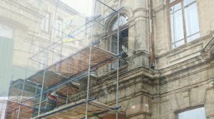 Реконструкция царской гимназии. Керчь. Фальшфасад масштабнее стал.