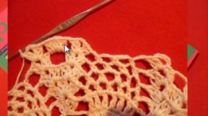 Салфетка с ананасами крючком