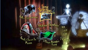 DVD - меню:The Nightmare Before Christmas (Кошмар перед Рождеством)