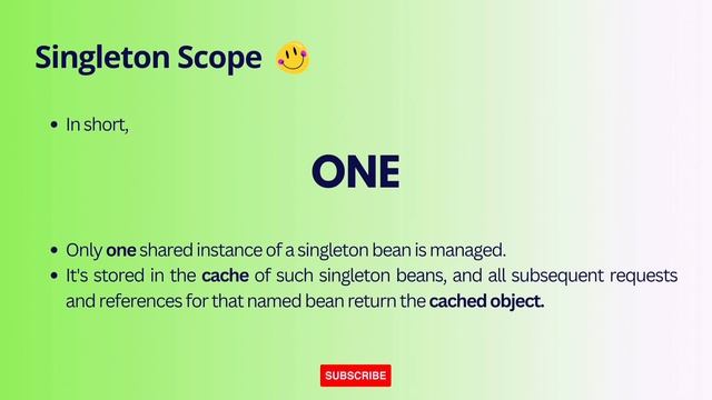 What is Bean Scope ? Singleton | Spring Course смотреть онлайн