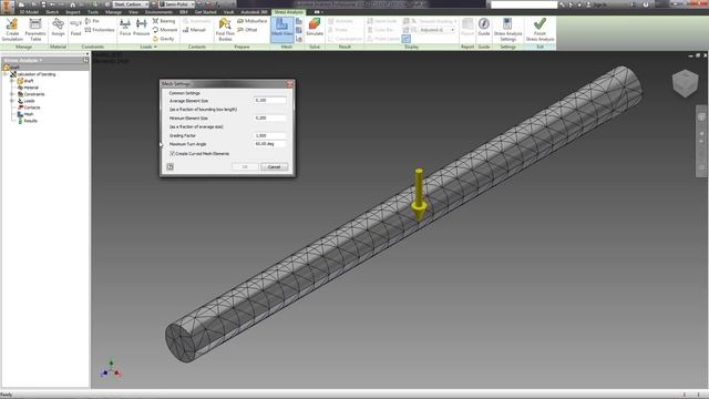 07. ANALYSIS OF THE STRESS OF THE PART (Autodesk Inventor tutorials)