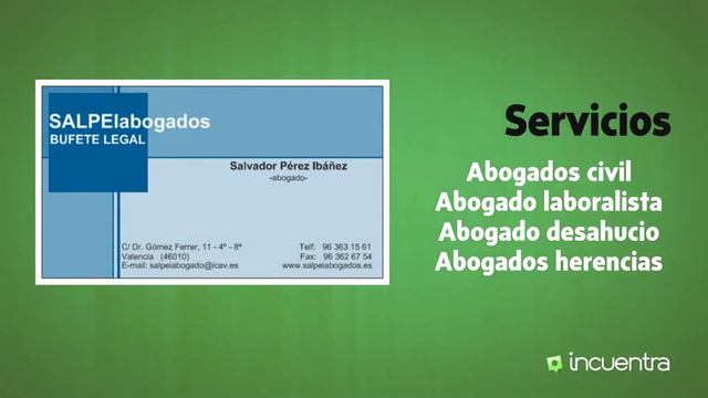 Salvador Pérez Ibáñez - Abogado en Valencia, Valencia смотреть онлайн