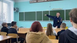 Урок по пожарной безопасности в родной школе!