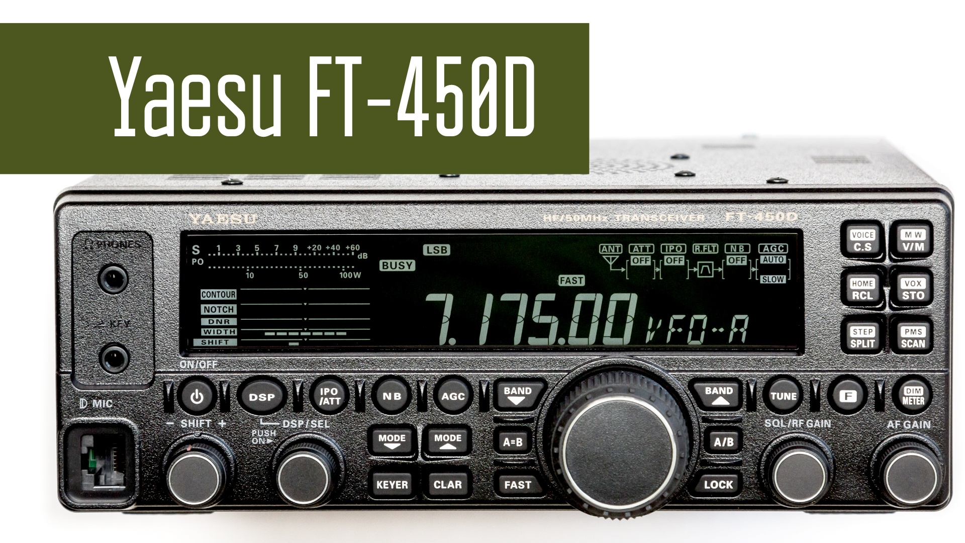 Yaesu FT-450D КВ трансивер с DSP.  Обзор. Радиосвязь на КВ. Радиолюбители.