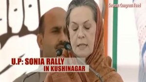 Sonia Gandhi repeats "neech rajniti" jibe at Narendra Modi