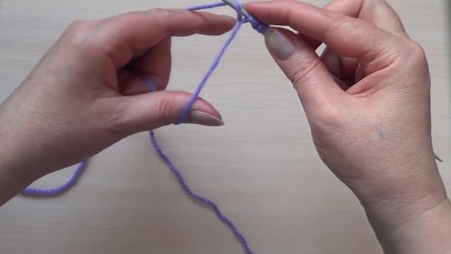 Итальянский набор петель спицами смотреть онлайн