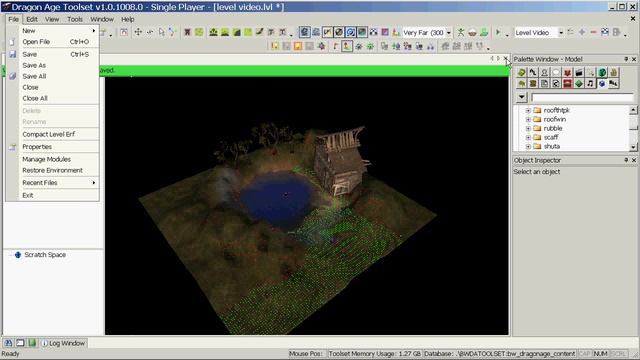 Dragon Age Toolset - Outdoor Level Creation - part 4, exporting and testing смотреть онлайн