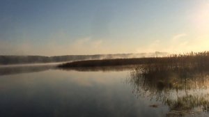 Раннее утро на Десногорском водохранилище