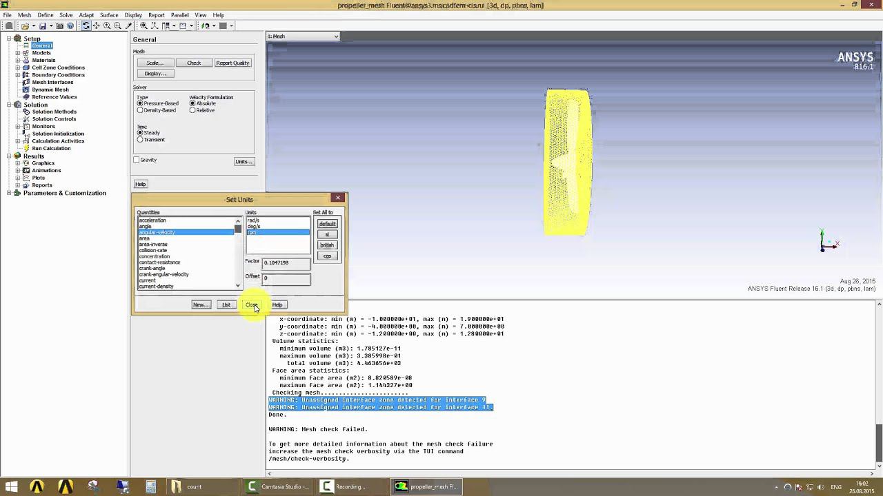 Моделирование интерференции крыла и пропеллера самолета в Ansys Fluent