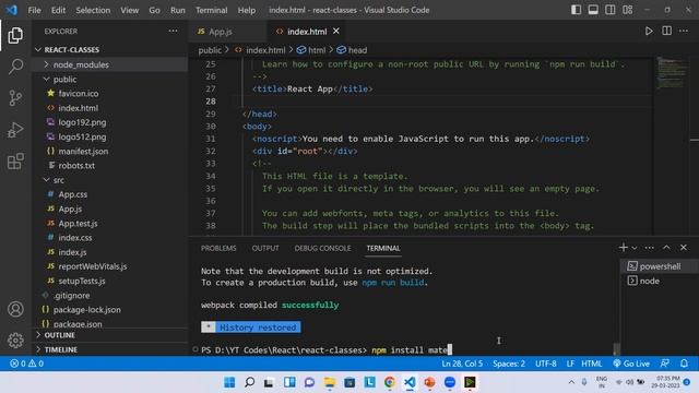 How to install bootstrap in  react | React  js tutorial for beginners | React  Js #reactjs