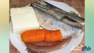 Форшмак с морковью Рецепт, пошаговый, как приготовить, видеорецепт