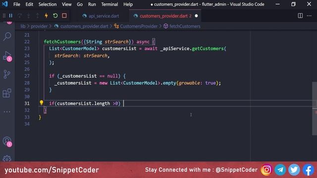Flutter WooCommerce Admin App - EP 11 - Customer List ??