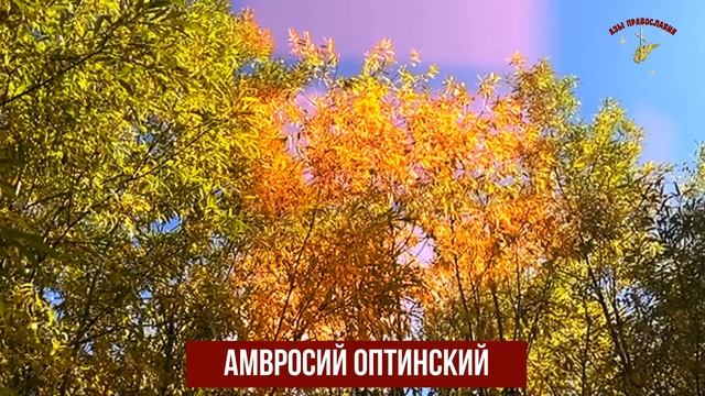 Не рассказывай никому об этом и будешь мирна - Преподобный Амвросий Оптинский смотреть онлайн