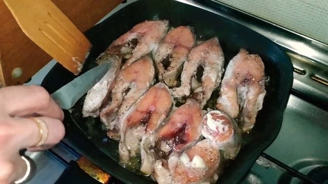Горбуша жареная на сковороде гриль. Просто. Вкусно. Полезно.