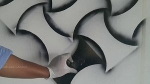 3D wall painting new creative design