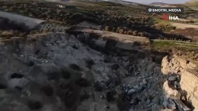 ??? Разлом в Турции сняли с квадрокоптера
