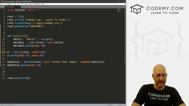How To Resize Entry Box By Height - Python Tkinter GUI Tutorial 38 смотреть онлайн