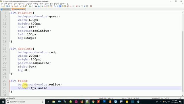 16. CSS Positioning | CSS tutorial in hindi | CSS Tutorial for beginners | csPoint
