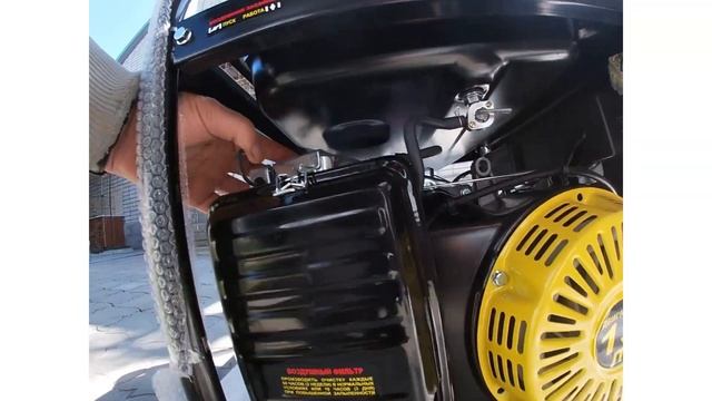 Распаковка генератора Хётер DY8000LX смотреть онлайн