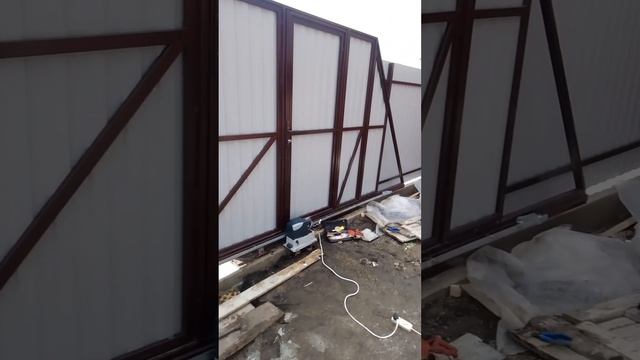 Откатные ворота с автоматикой Найс! смотреть онлайн