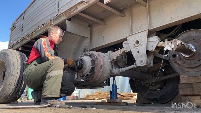 Разбор ступицы прицепа МАЗ