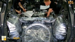 Шумоизоляция багажника с арками Nissan Murano Z52 в уровне Экстра. АвтоШум.