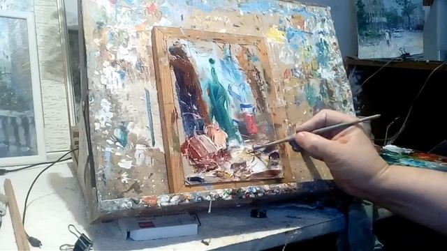 Быстрый натюрморт  импрессионизм