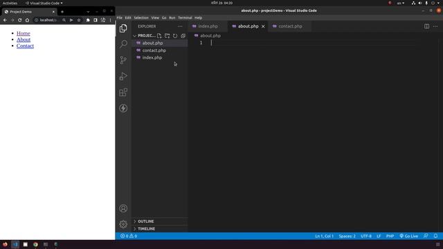 Web Project in PHP & MySQL (Part 1): Getting Started HTML & PHP Templates
