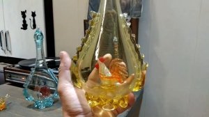 Цветное стекло. Профессия Стеклодув - выдул чёрта - стал мастером .