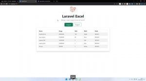 Laravel Export Excel - Part 03