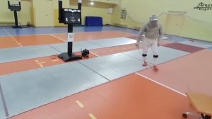 Фехтование на саблях. Ветераны. Тренировочный бой на 10 ударов.