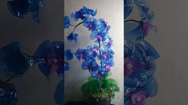 Орхидея из донышка от ПЭТ бутылок 🥀Красавица!