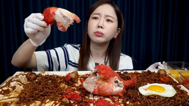 치토스 통치킨 ? 직접 만든 짜파게티 먹방 쏘영 Cheetos Whole Chicken & Jjapaghetti Jjajang Ramen Mukbang ASMR Ssoyoung