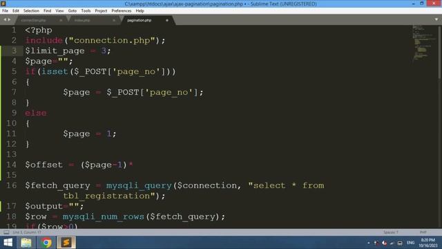 Pagination using AJAX in PHP & MySQL with Source Code